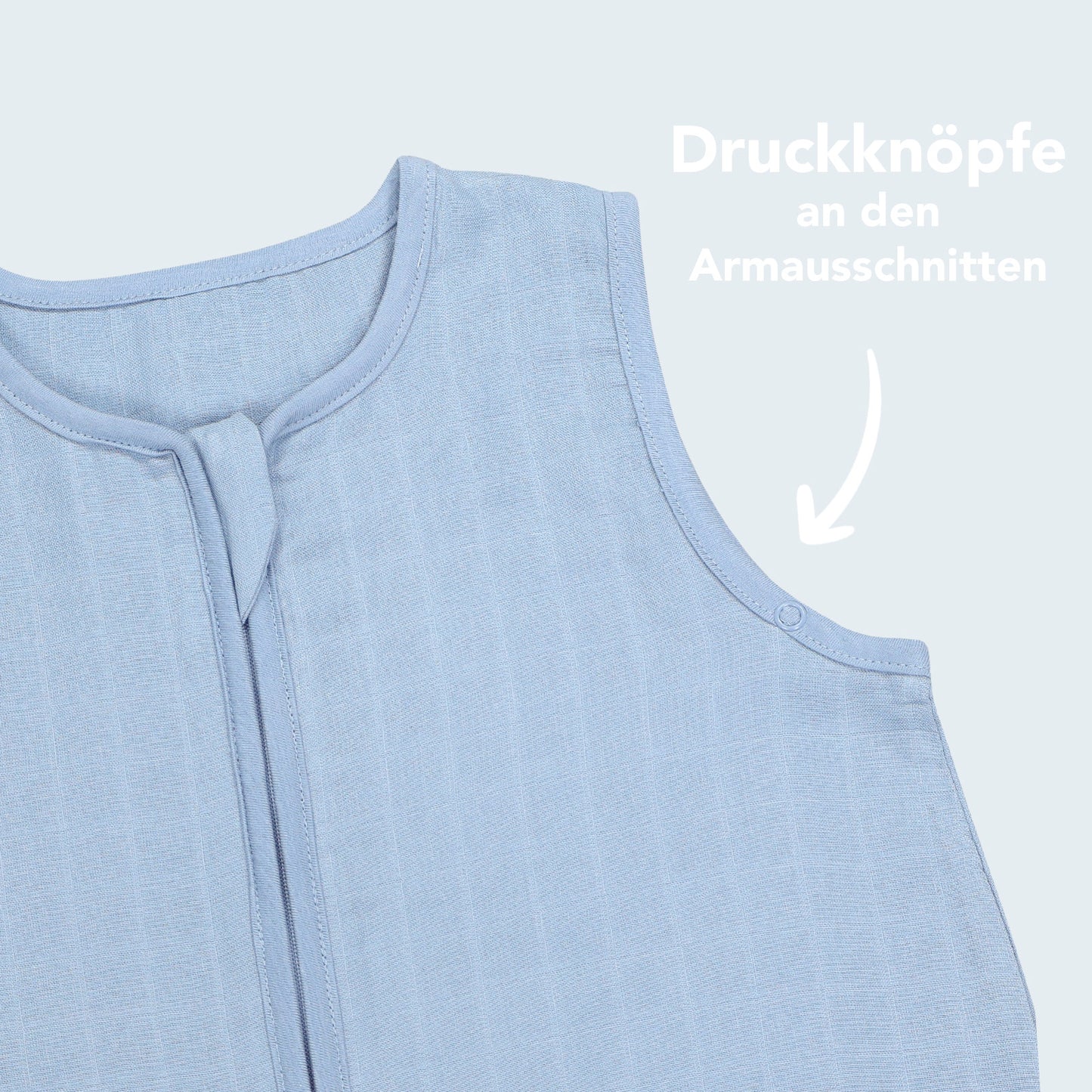 Musselin Babyschlafsack 0.5 Tog_Blue Ice_4_423