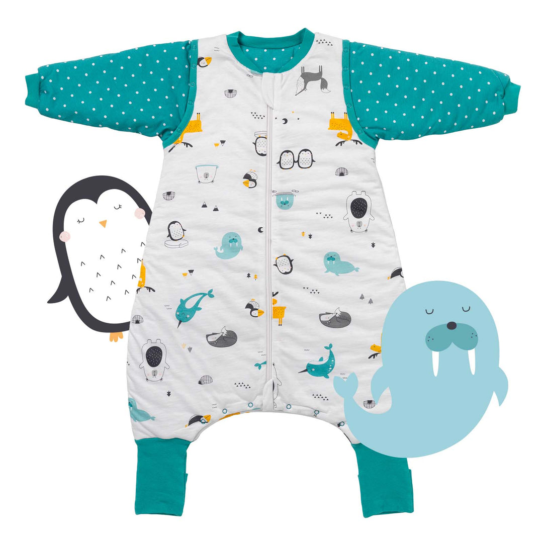 schlafsäcke 2 5 tog Bio Schlafsack mit Füßen und umklappbaren Bündchen 2.5 TOG