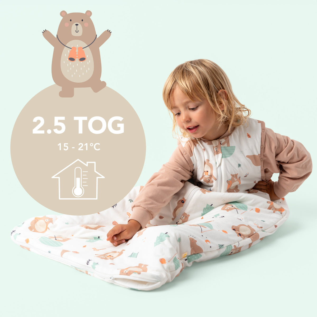 Babyschlafsack 2.5 TOG_Entdecker Bär_TOG_465