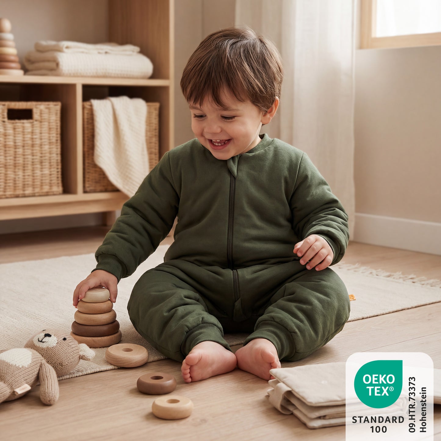 Schlafsack mit Füßen 3.5 TOG_Olive_470_2 - (Bild-16)