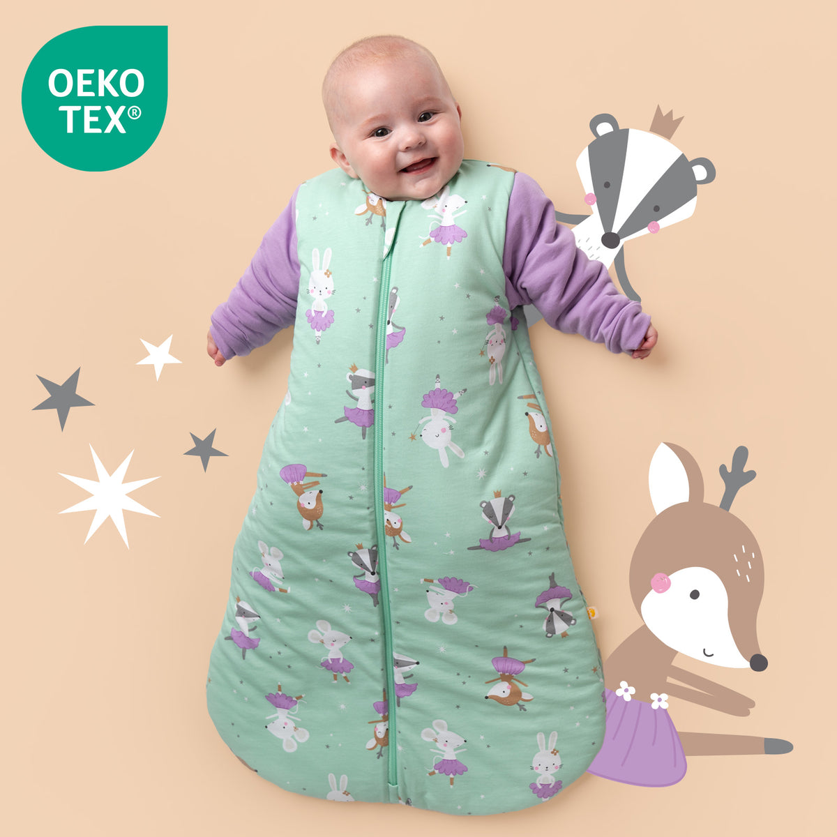 Babyschlafsack 3.5 TOG_Ballerina_OEKOTEX_471