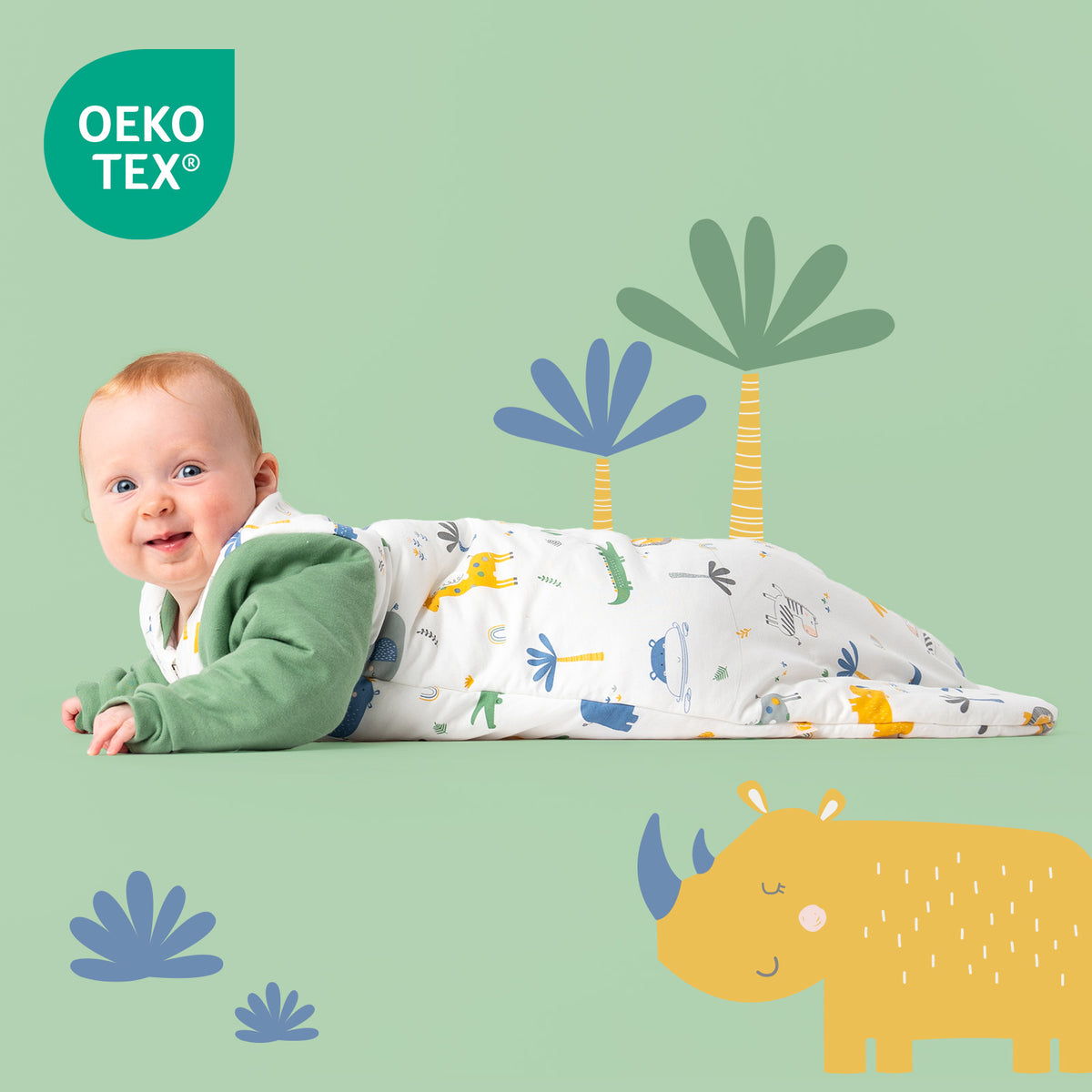 Babyschlafsack 3.5 TOG_Dschungel_OEKOTEX_471