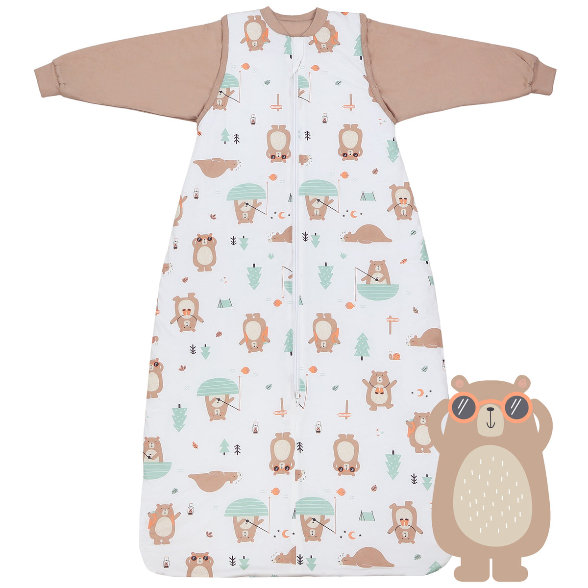 Babyschlafsack 3.5 TOG_Entdecker Bär_Vorderseite_471