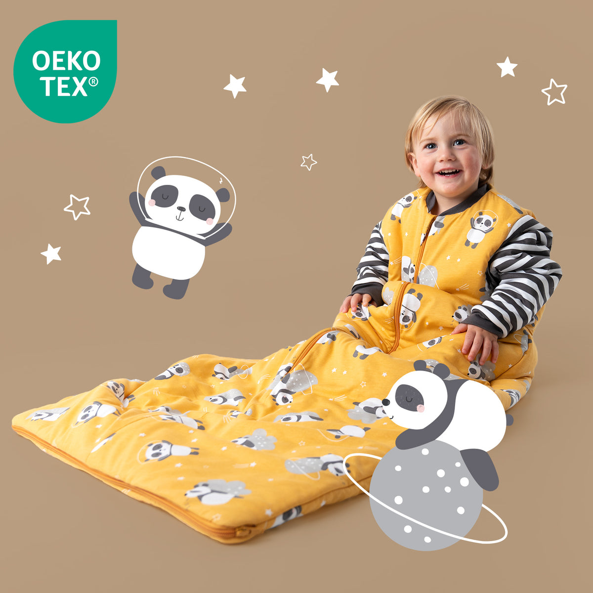 Babyschlafsack 3.5 TOG_Panda_OEKOTEX_471