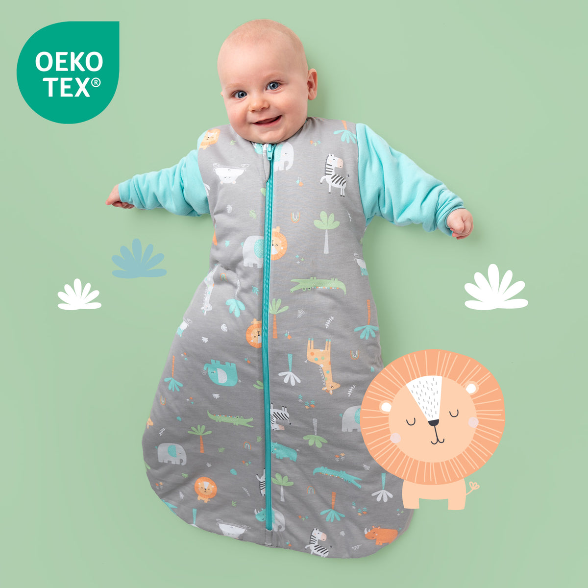 Babyschlafsack 3.5 TOG_Safari_OEKOTEX_471