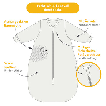 ab wann schlafsack mit ärmel Babyschlafsack, 3.5 TOG