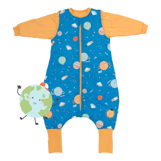 Schlafsack mit Füßen und umklappbaren Bündchen, 2.5 TOG Space - (Bild-16)