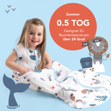 0.5 tog schlafsack Musselin Babyschlafsack, 0.5 TOG