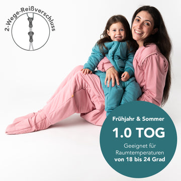 schlafsack sommer erwachsene Schlafsack mit Füßen für Erwachsene mit umklappbaren Bündchen und Ärme