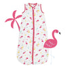 Musselin Babyschlafsack 0.5 TOG_Flamingo_Vorderseite_415