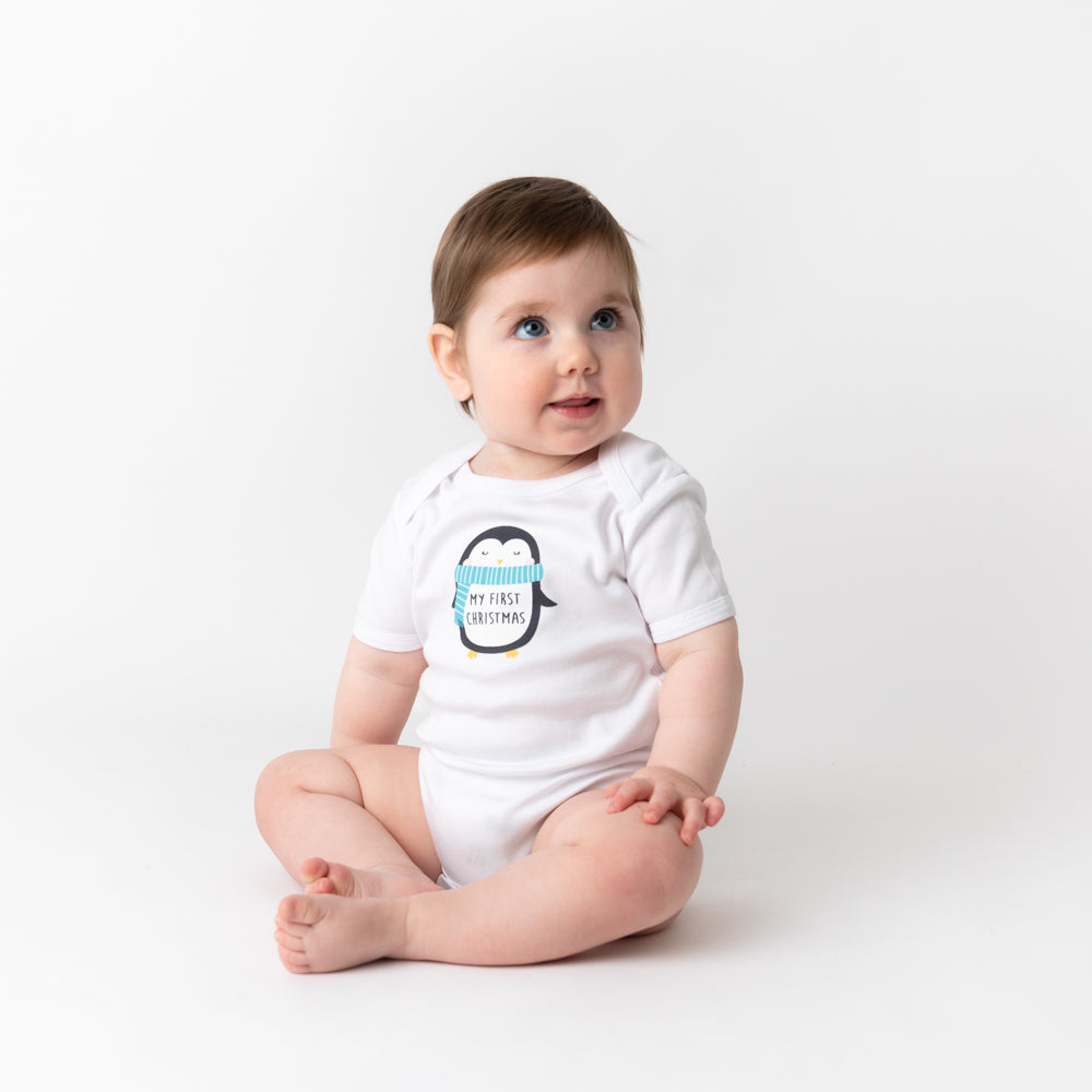 Bio Baby-Body Slogan kurzarm